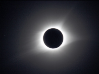 Totality, outer corona, Regulus (Alpha Leonis) at the very left C2 + 23 s