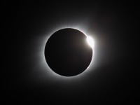 Diamond ring, shortly after totality C3 + 5 s