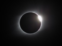 Diamond ring, shortly after totality C3 + 7 s