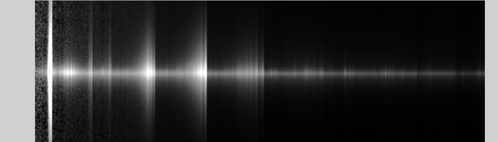 2D Spectrum of comet C/2020 F3 NEOWISE