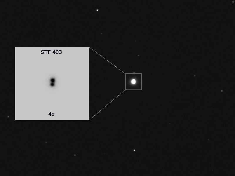 Doppelstern STF403 (HD 21775) in Tau