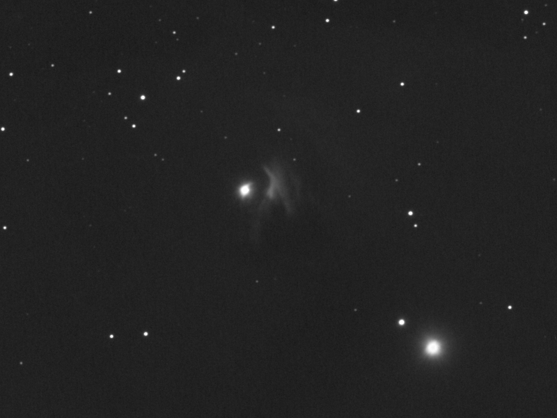 Stern T Tauri mit Hinds veränderlichem Nebel